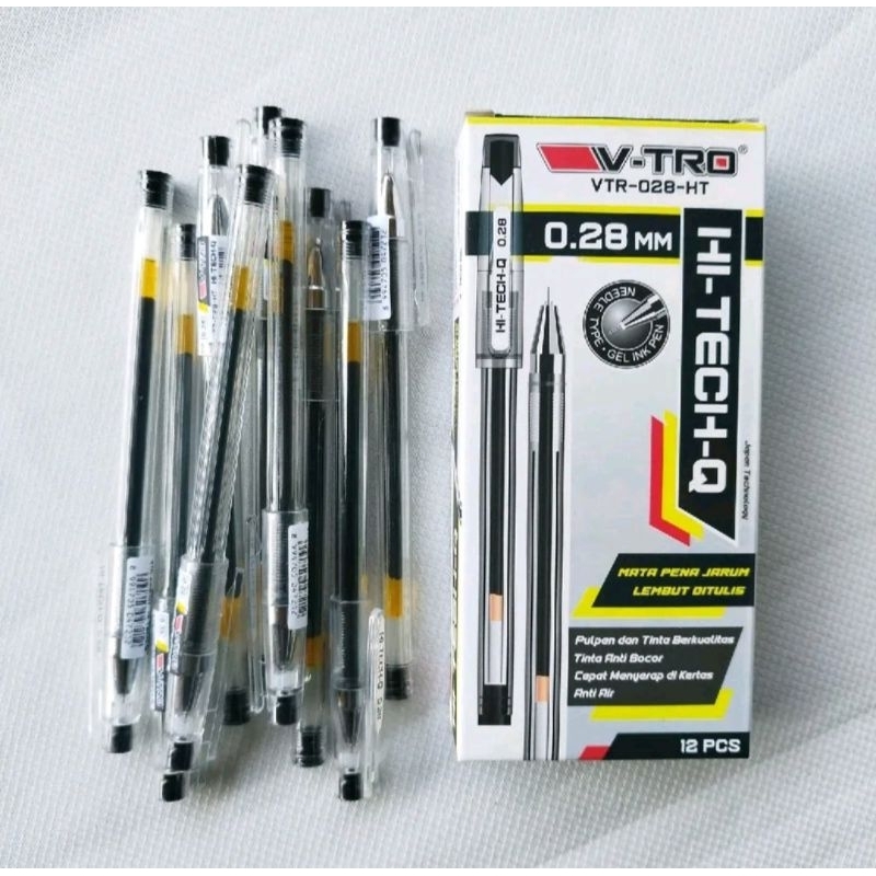 

Pulpen/ Bolpen/ Pen Gel Hi-Tech 0,28 V-TRO ( 12pcs )