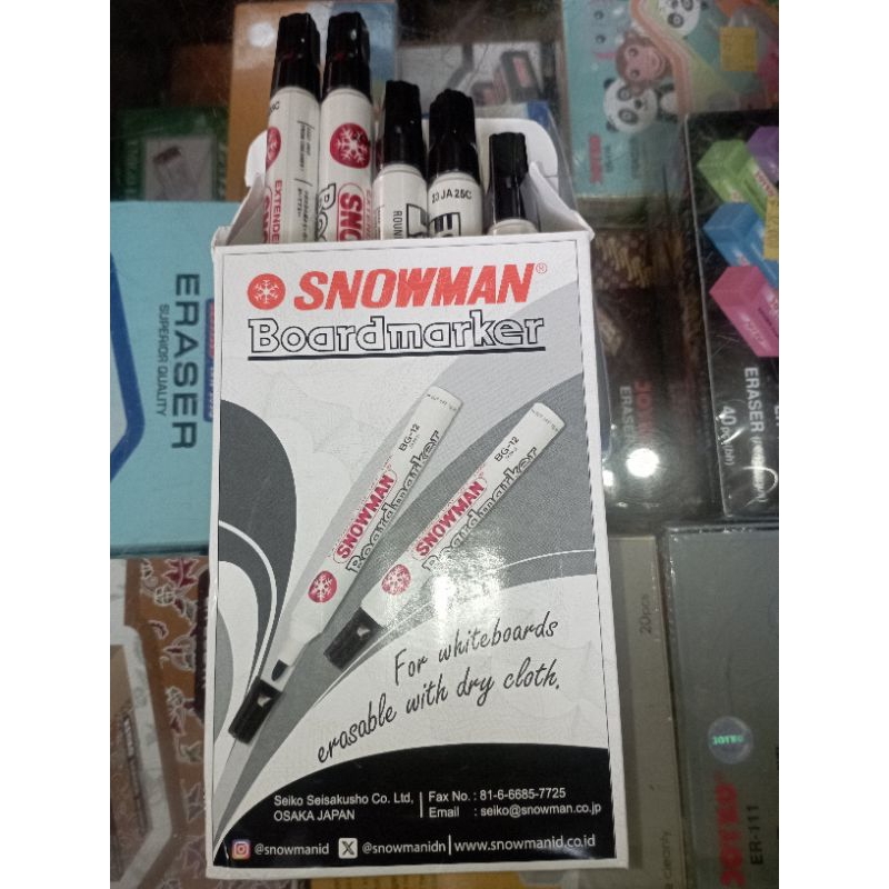

Spidol snowman White Board ( BG-12) / Spidol papan tulis