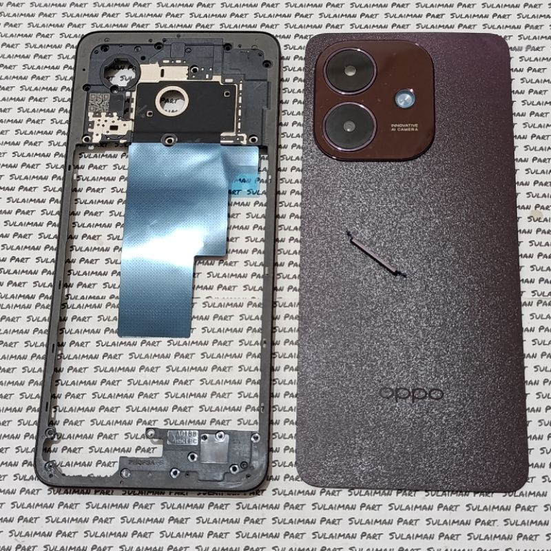 Casing Housing Kesing Oppo A3X Backdor Tutup belakang + Bezzel Tutup mesin Tulang samping Oppo A3x