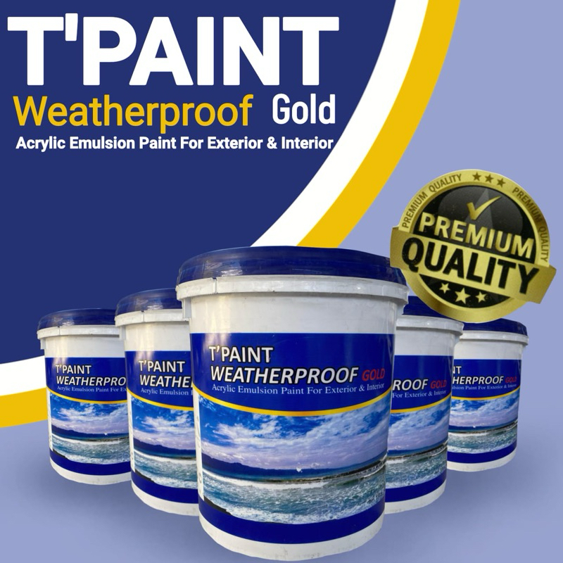 T’paint weaterproof gold 20kg