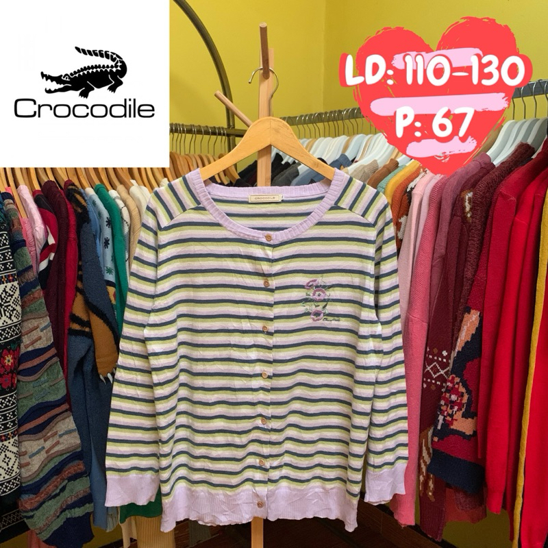 cardigan rajut medium brand "CROCODILE"