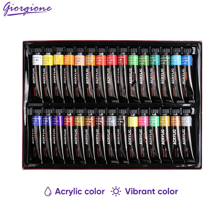 

KODE X93X Giorgione Acrylic Paint Cat Akrilik 12243 Warna 12mlbotol