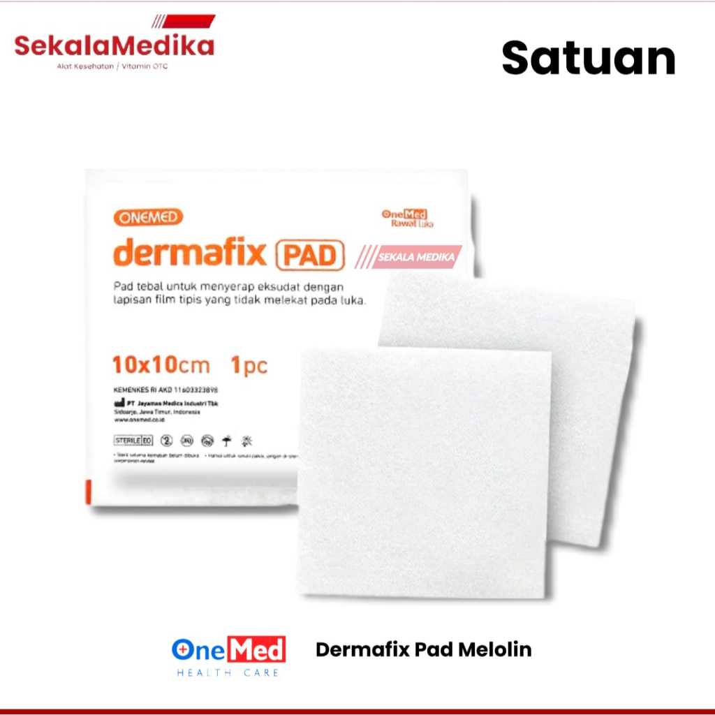 Dermafix PAD 10 x 10 Cm Melolin Onemed / Pcs S5