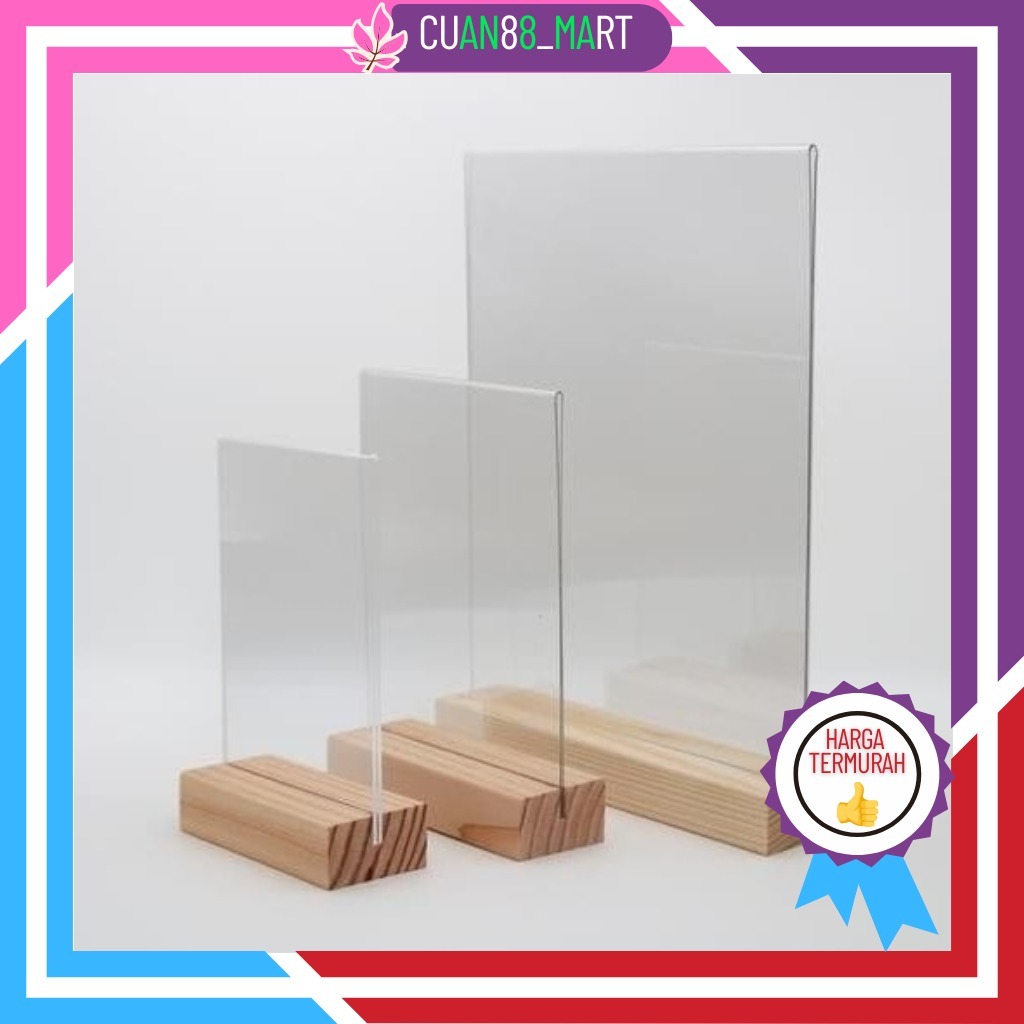 

【COD】【TERMURAH】Stand Kayu Akrilik / Kayu Penyangga Akrilik / Holder kayu / dudukan akrilik
