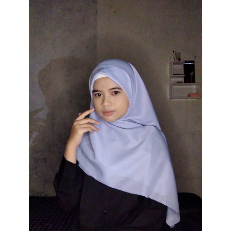 HIJAB VOAL PREMIUM / POLOS / THASIA (biru langit)