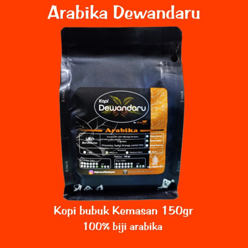 

Kopi bubuk arabika Dewandaru 150 gr