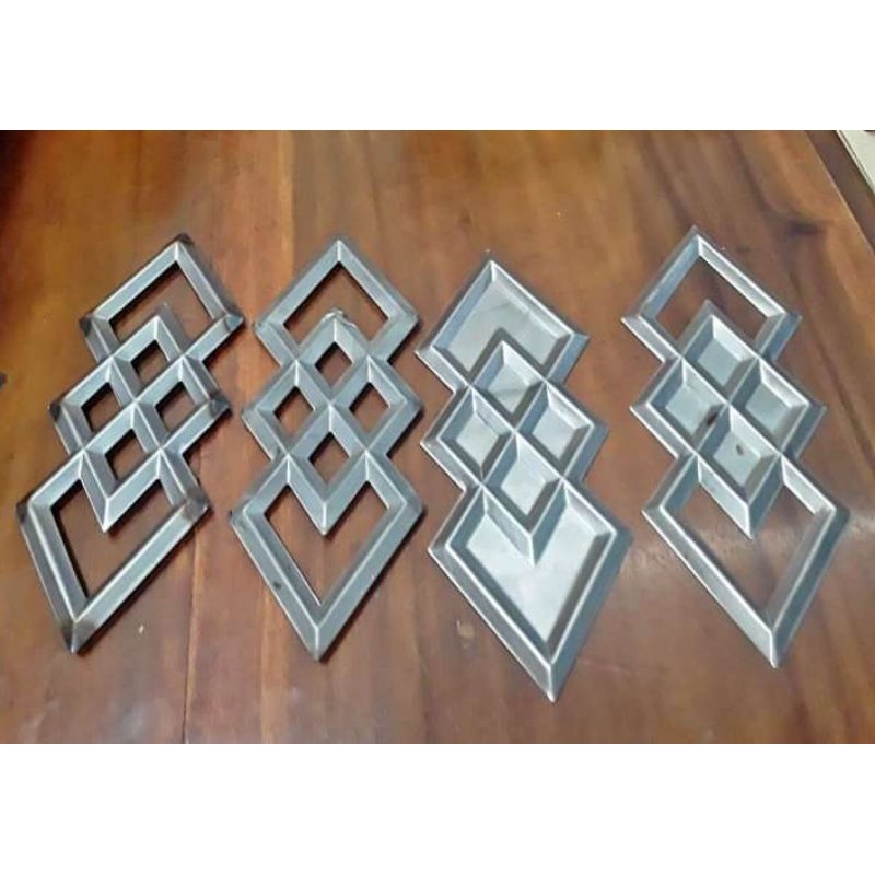 ornamen pagar besi wajik susun  3