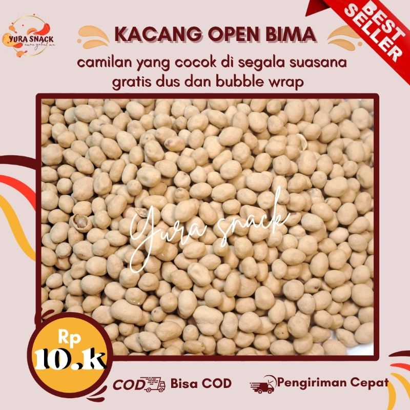 

Kacang Telur Open Bima - Jajan Serba Kacang Kemasan 250gr