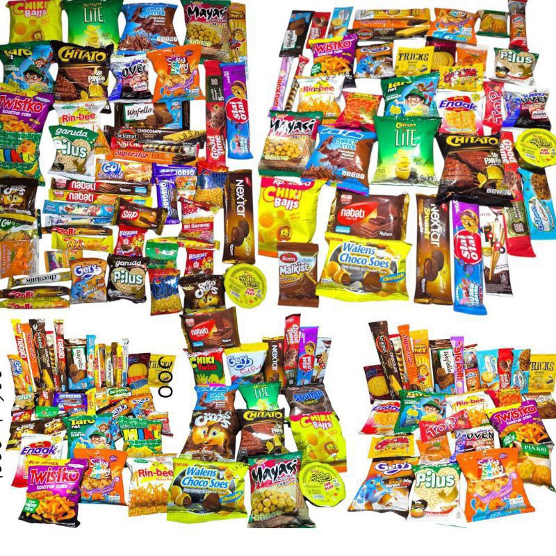 

Paket Snack Makanan Ringan - Snack Hampers Ulang Tahun Isi 15
