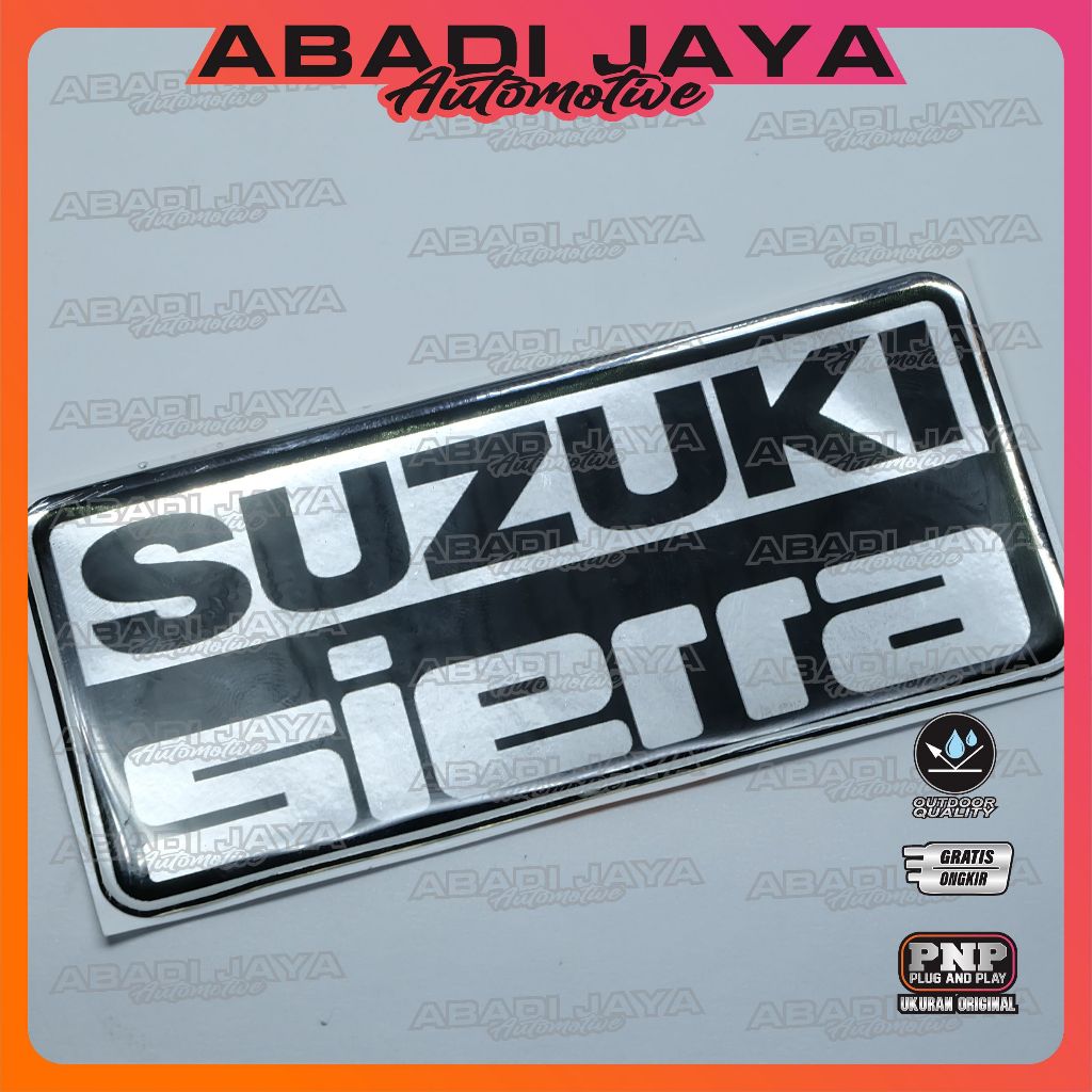 emblem jimny sierra / emblem timbul jimny sierra