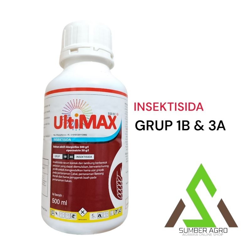 [ ORI 100% ] INSEKTISIDA GRUP 1B/3A ULTIMAX 500ML 550EC