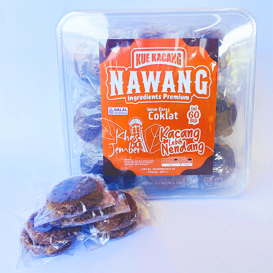 

Kue Kacang Nawang 60 Biji Rasa Coklat Khas Jember