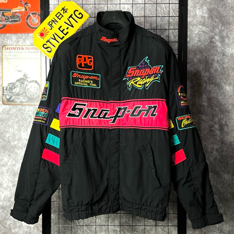 jaket motor touring racing Snap On USA original nascar vintage jacket bkn simpson harley davidson