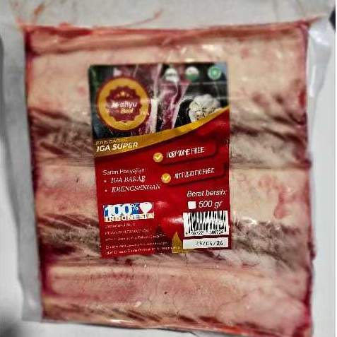 

Iga Super Sapi Oganik / Beef Short Rib Grill Cut 500gr Grass Feed