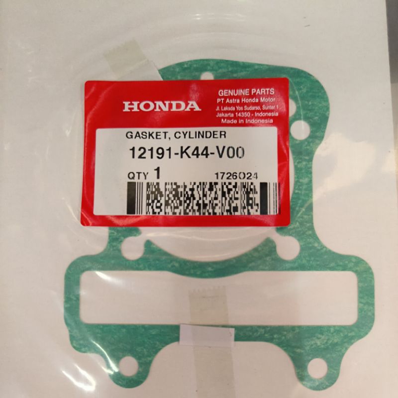 PAK BLOK BEAT POP/ GASKET (12191K44V00)