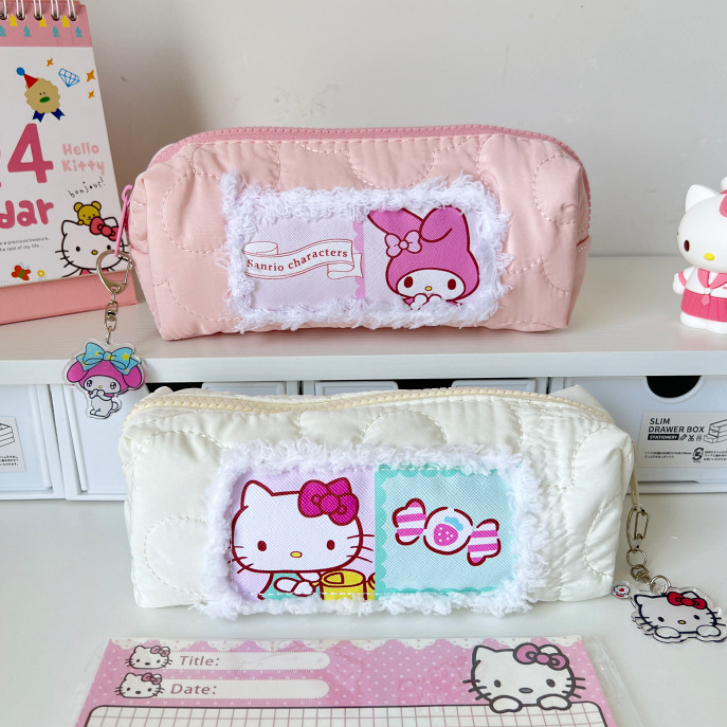 

Tempat Pensil Sekolah Anak Perempuan Lucu Karakter Melody Hello kitty | Korean Pouch Puffy Serbaguna | Pencil Case Large Capacity Cosmetic Bag