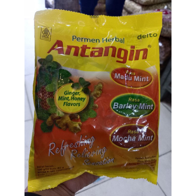

antangin permen herbal 100 gram isi 50