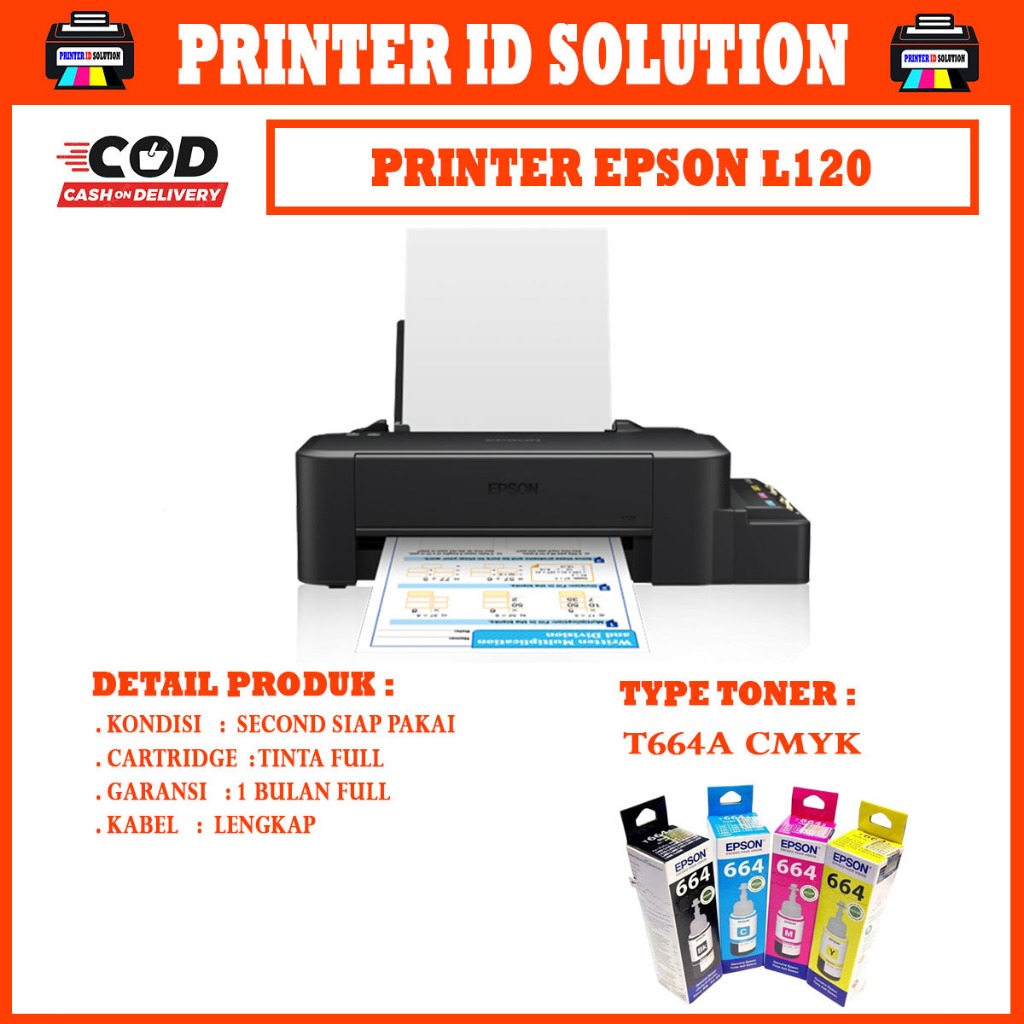 printer epson l120 second murah