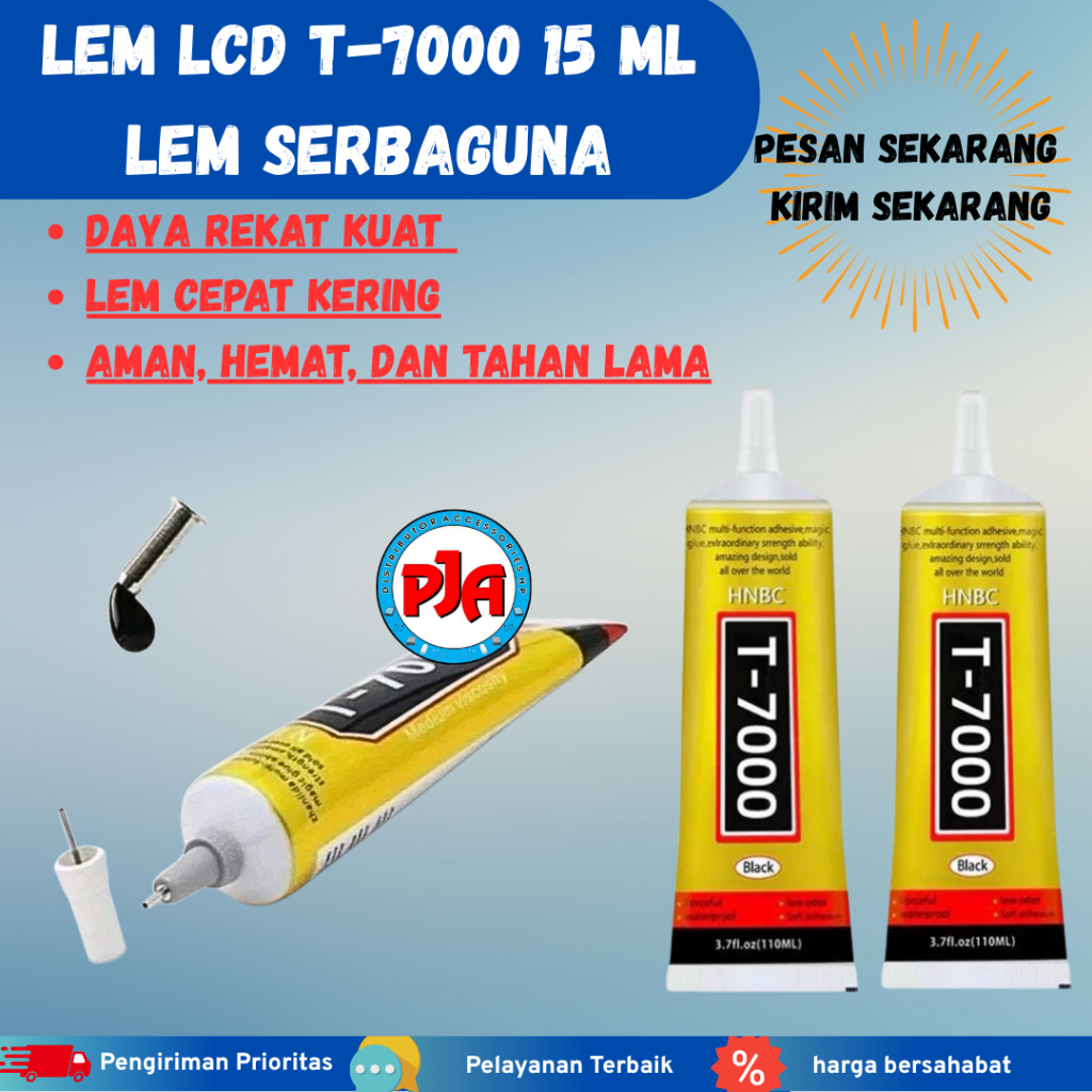 

LEM LCD Touchscreen Backdoor T-7000 15Ml Black Lem Serbaguna