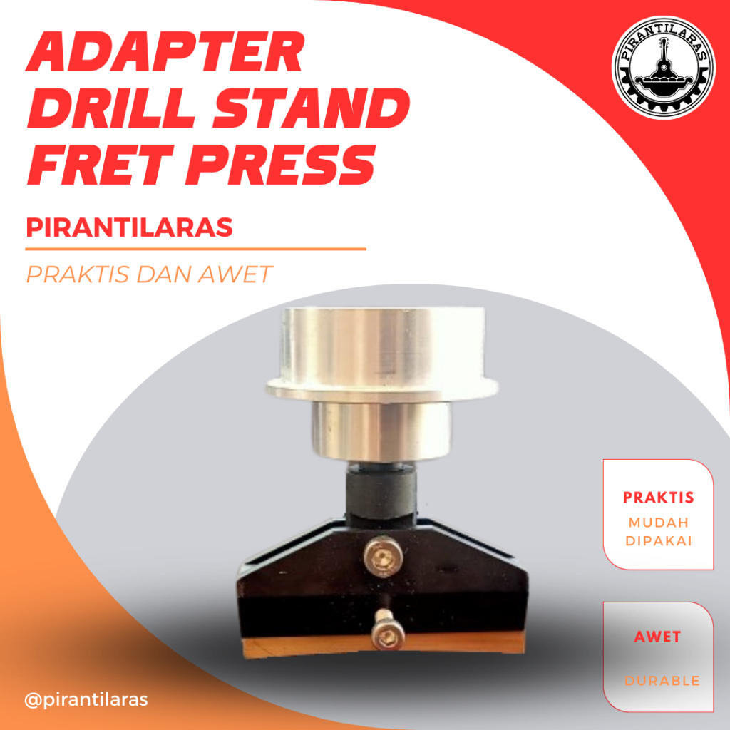 Adapter Drill Stand untuk Fret Press Tanpa Caul Fret Press