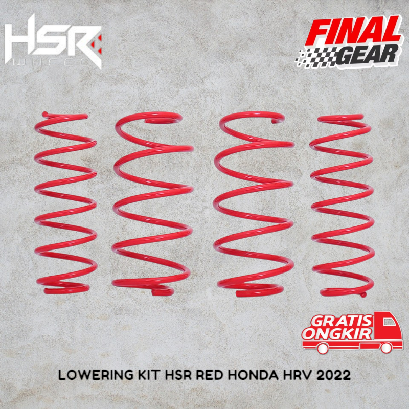 HSR Lowering Kit Honda HRV Red 2022/per costem mobil hrv/per ceper mobil hrv brv crv/loweringkit
