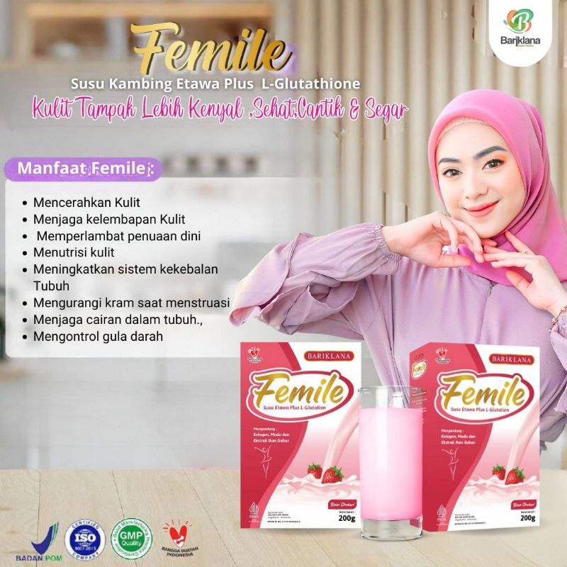 

Femile susu etawa plus L-Glutation