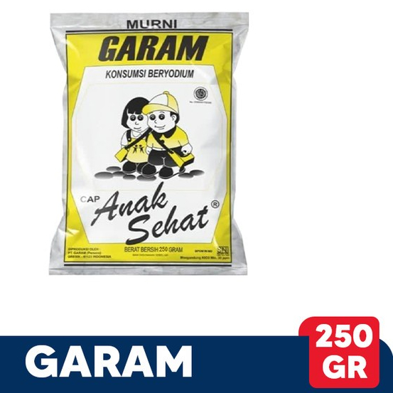 

[PROMO BUNDLING] GARAM ANAK SEHAT 250gr ( 1 Bundling isi 5 pcs )
