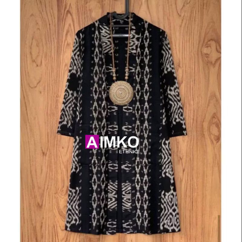 Outer etnik outer tenun kardigan tenun etnik ( READY )