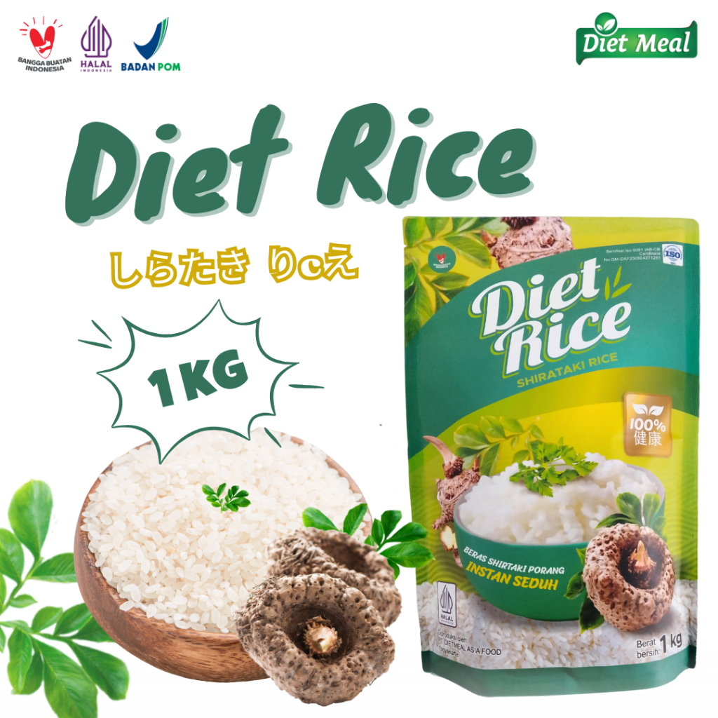 

DIET RICE Shirataki Rice Instant Seduh #1KG