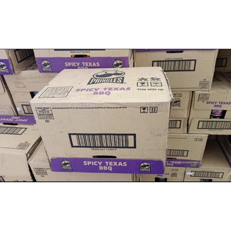 

Pringles spicy texas BBQ ukuran 97gr x 12 pcs
