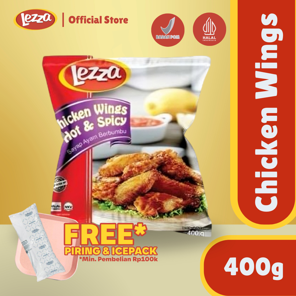 

LEZZA Chicken Wings Hot & Spicy Ayam Frozen