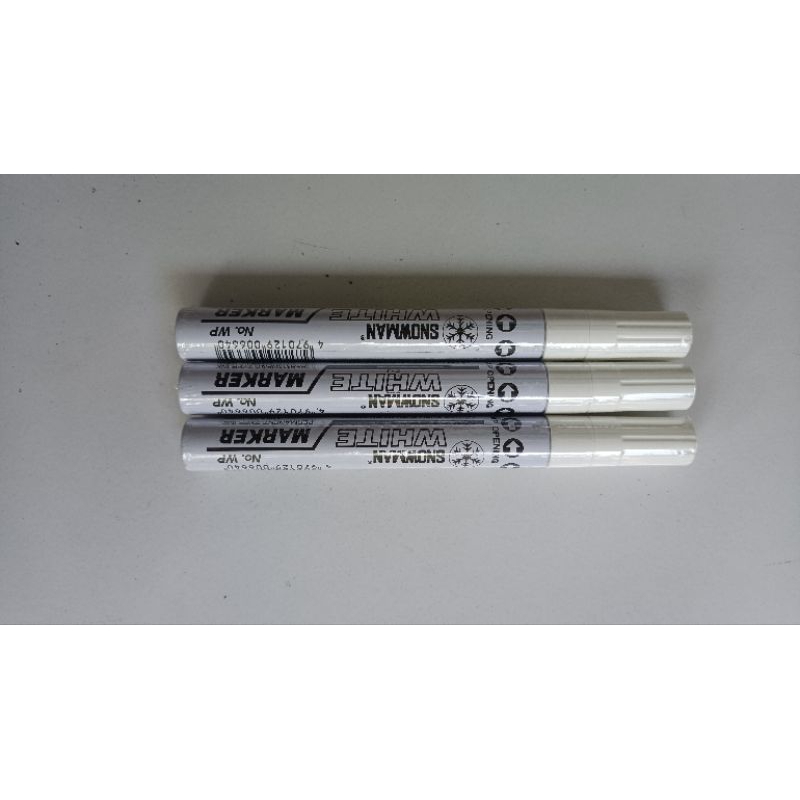 

Spidol Putih Permanen 3 PCS (MARKER SNOWMAN WHITE)