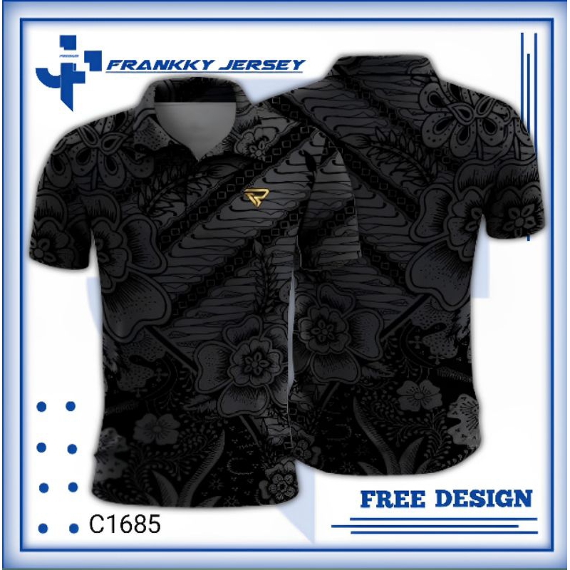 KAOS POLO BATIK FULL PRINTING KUALITAS PREMIUM