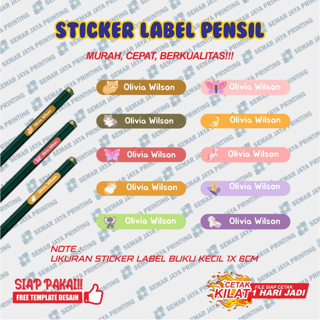 

Stiker Nama Anak Murah / Label Nama Anak Custom Lucu Murah