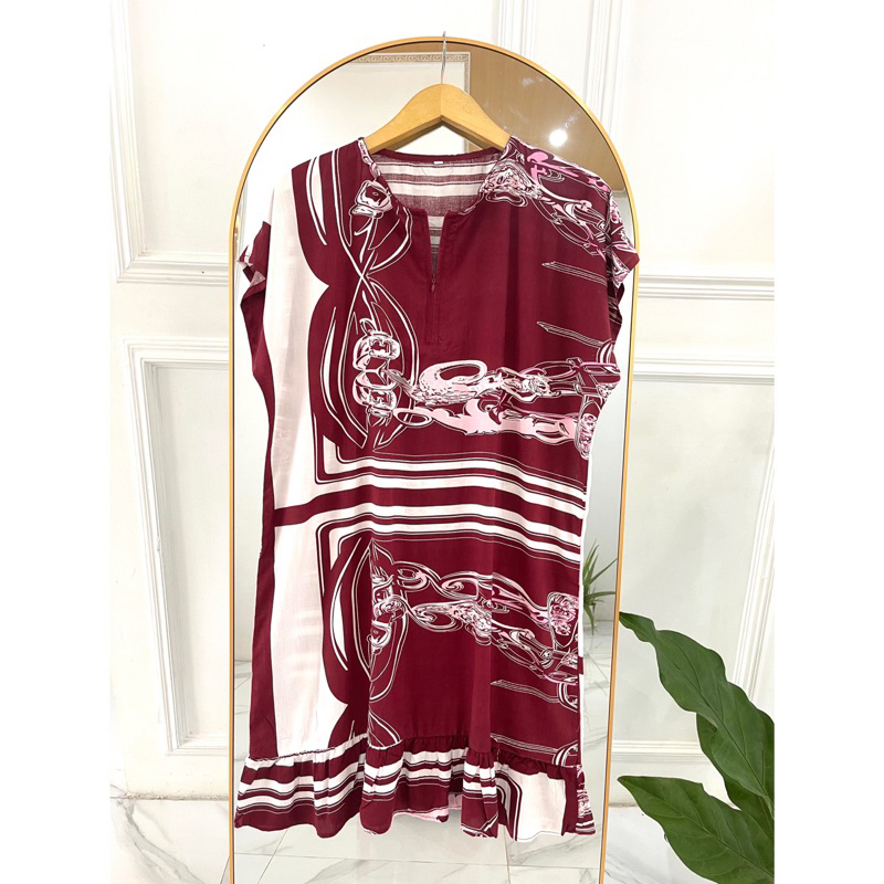DASTER RUFFLE MOTIF VIRAL DASTER RUFFLE KEKINIAN DASTER RAYON