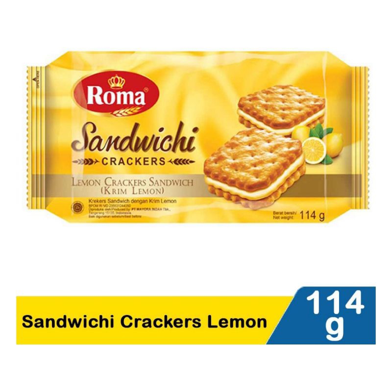 

Roma Sandwichi Crackers lemon 114G