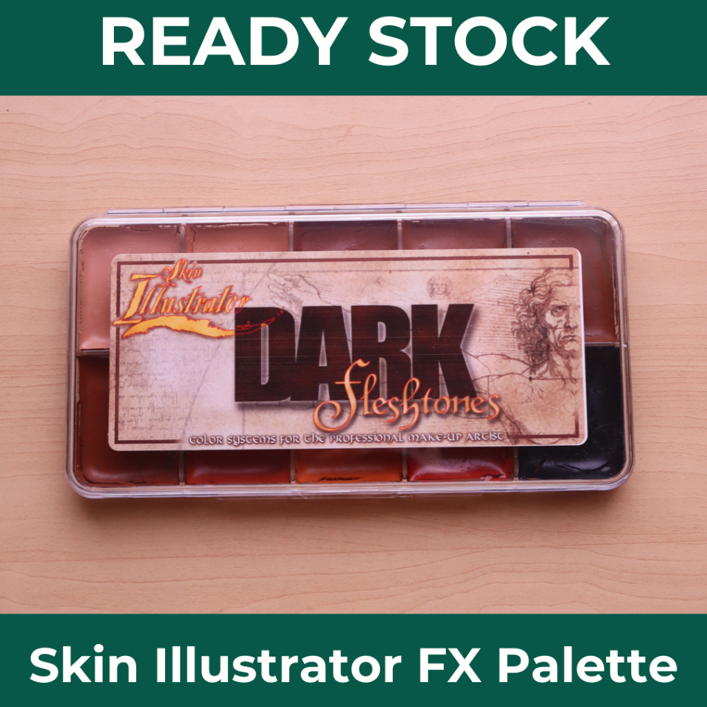 [Ready] Skin Illustrator Dark Flesh Tone Palette | Palet makeup profesional | SFX makeup | Makeup ka