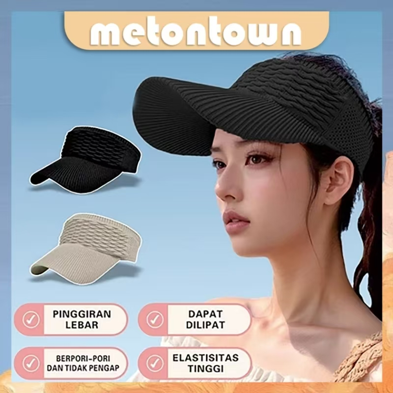 Mtt Topi Baseball Atas Bolong Summer Hat Topi Senam Bahan Rajut Topi Golf
