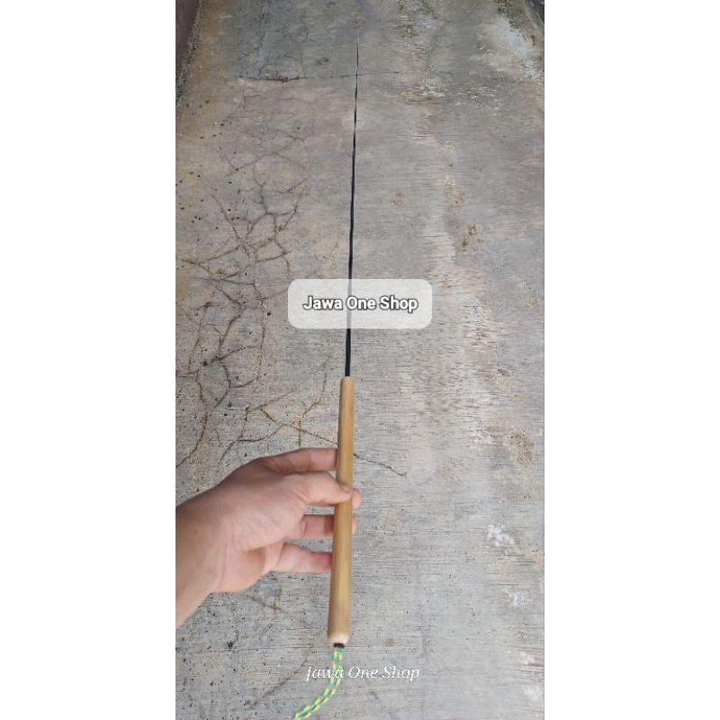 joran Tanago panjang 133cm fiber solit gagang Clasik pernis