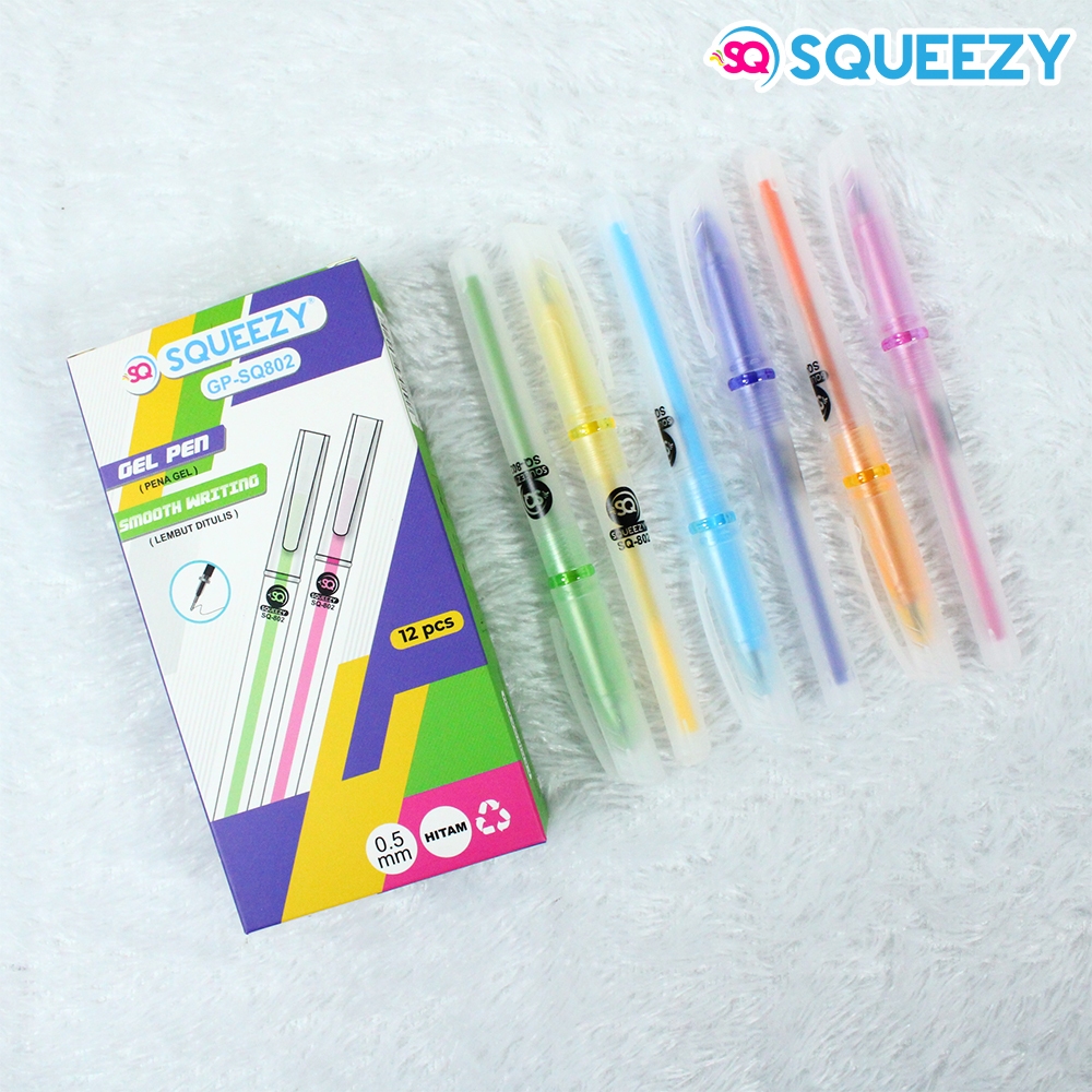 

1 LSN / 12 Pcs Gel Pen iPen Squeezy GP-SQ802 Smooth