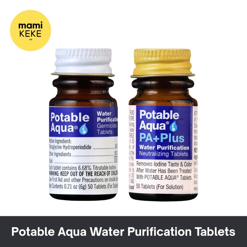

Potable Aqua Water Purification Tablets tablet pembersih air minum