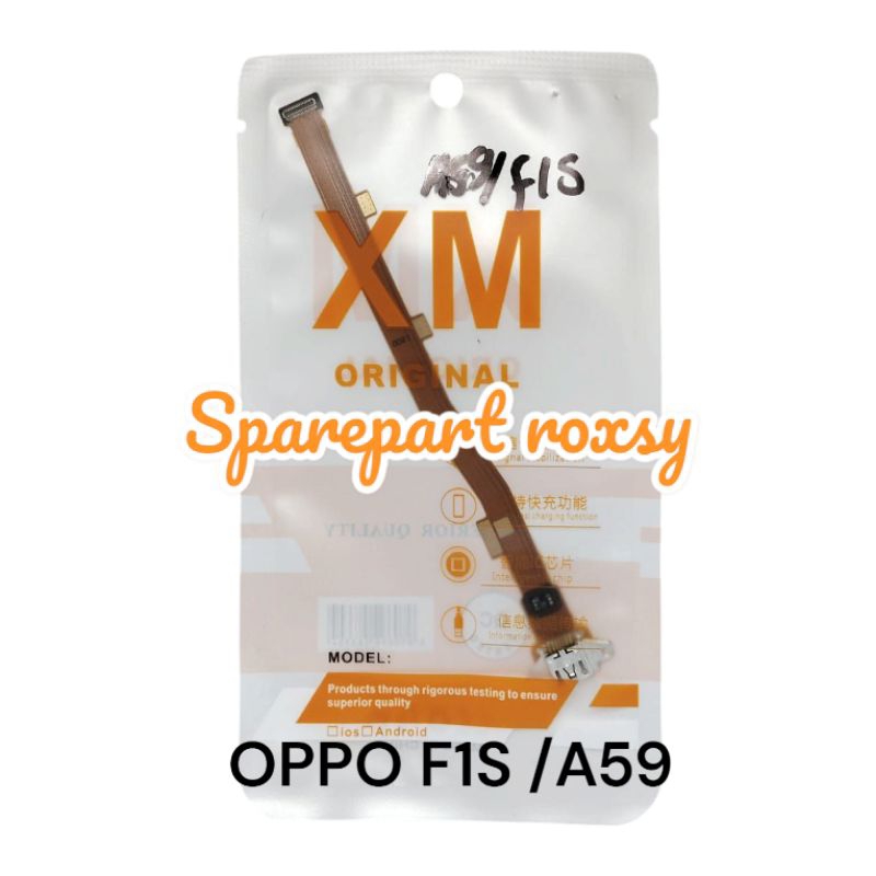FLEXIBEL CHARGER OPPO F1S / OPPO A59  PAPAN CAS FULLSET IC ORI