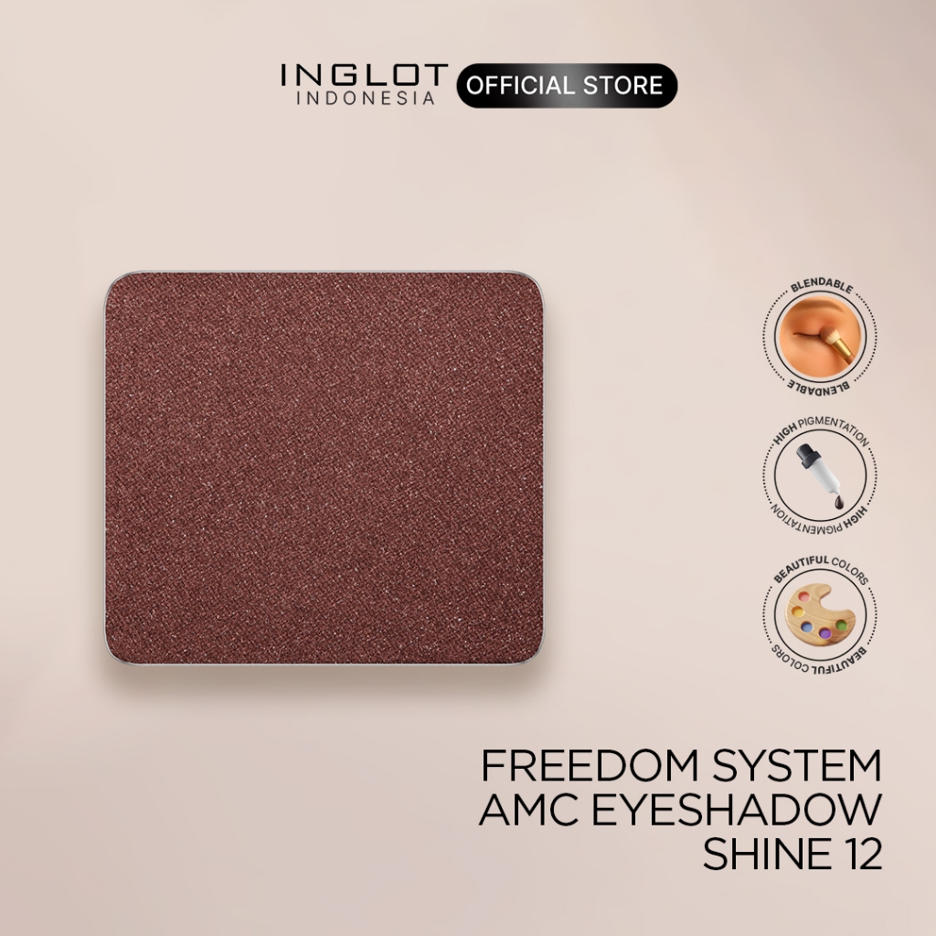 INGLOT Freedom System Eyeshadow Shine 12 - Refill Eyeshadow 2.5 gr