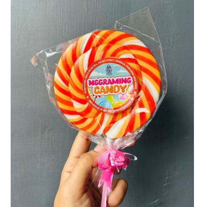 

Lolipop Bulat permen Candy Premium 11cm Besar