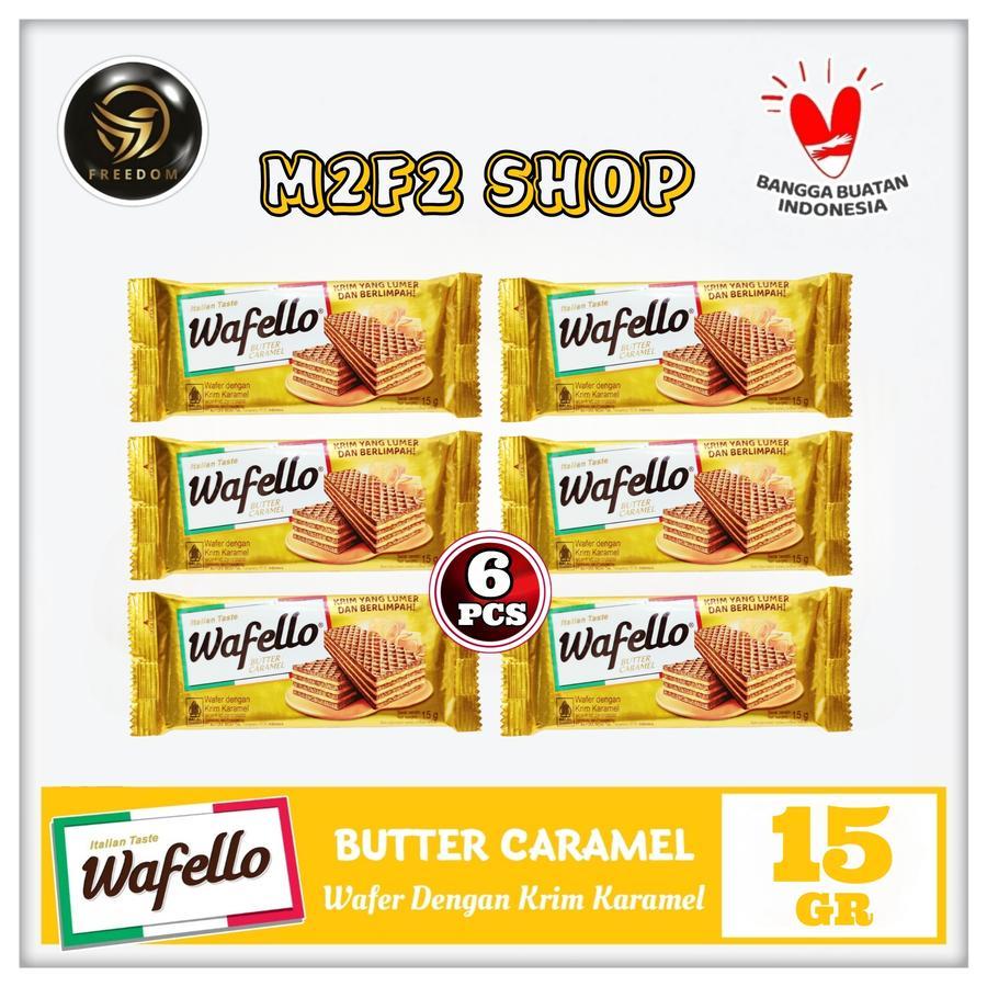

Roma Wafer Wafello Butter Caramel | Krim Karamel - 15 gr (Kemasan 6 Pcs)