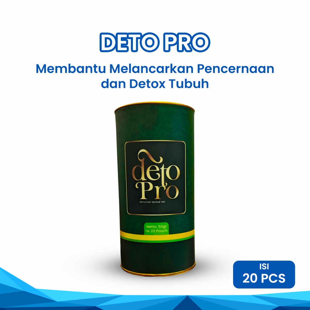 

Deto Pro - Teh Herbal Detox Tubuh & Pelangsing Alami | Isi 20 Tea Bag