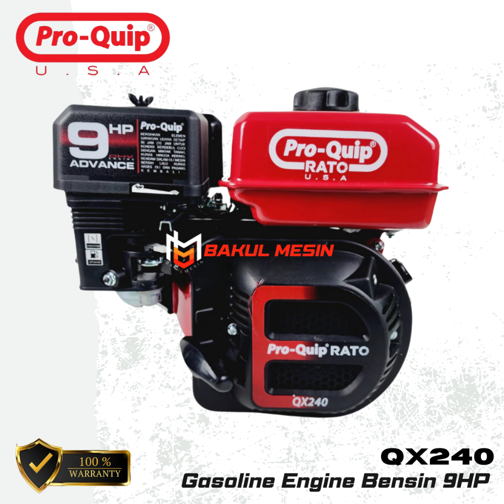 Proquip QX240 Gasoline engine mesin penggerak 9hp QX240