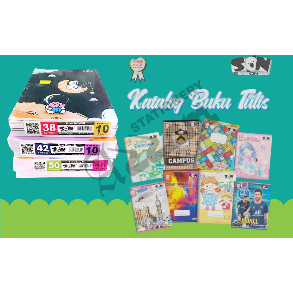 

BUKU TULIS SON ISI 38 VARIAN GAMBAR