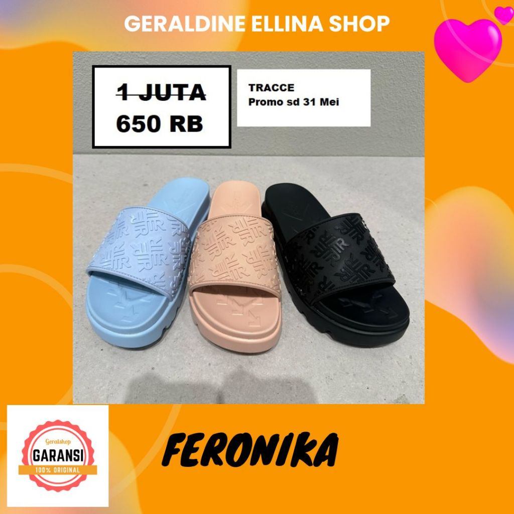 Sandal wedges wanita Tracce ARCY sale original 100%