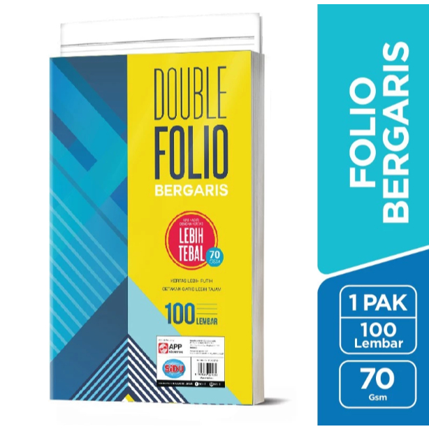 

SiDU Double Folio Bergaris 100 lembar SDU RF 100 70 GSM